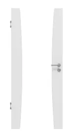 Frontansicht von Sueno 2 Basic Durat Bütte Weiß Innentür - Huga