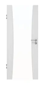 Frontansicht von HUGA Innentür Sueno 2 Eiche Weiß Durat Concept