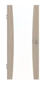 Frontansicht von Sueno 2 Basic Durat Eiche grau Innentür - Huga