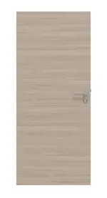 Frontansicht von HUGA Innentür-Set Eiche grau quer Basic Durat stumpfeinschlagend mit Zarge und Drücker