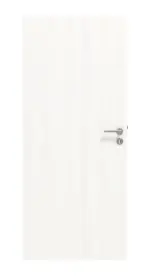 Frontansicht von HUGA Innentür-Set Pino weiß Basic Durat stumpfeinschlagend mit Zarge und Drücker