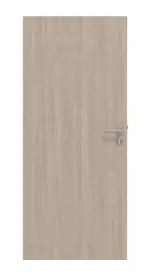 Frontansicht von HUGA Innentür-Set Eiche grau Basic Durat stumpfeinschlagend mit Zarge und Drücker