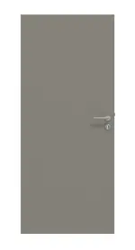 Frontansicht von HUGA Innentür-Set Hygge grau Basic Durat stumpfeinschlagend mit Zarge und Drücker