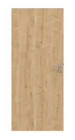 Frontansicht von HUGA Innentür-Set Asteiche Basic Durat stumpfeinschlagend mit Zarge und Drücker