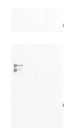 Frontansicht von Esche Weiß Pore Es 242 Portalit Innentür View Typ 2204 - Westag