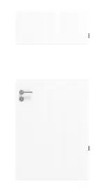 Frontansicht von Esche Weiß Pore Es 242 Portalit Innentür View Typ 2209 - Westag