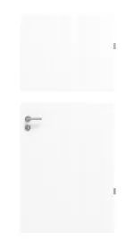 Frontansicht von Esche Weiß Pore Es 242 Portalit Innentür View Typ 2211 - Westag