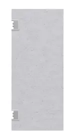 Frontansicht von HÖRMANN Kunststoff-Pendeltür Granit