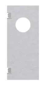 Frontansicht von HÖRMANN Kunststoff-Pendeltür Granit mit Lichtausschnitt rund