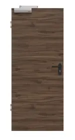 Frontansicht von HÖRMANN Rauchschutztür Alpineiche quer Duradecor ProLine 