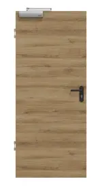 Frontansicht von HÖRMANN Rauchschutztür Natureiche quer Duradecor ProLine 