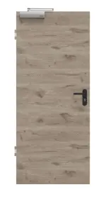 Frontansicht von HÖRMANN Rauchschutztür Nordeiche quer Duradecor ProLine 