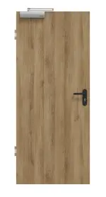 Frontansicht von HÖRMANN Rauchschutztür Natureiche Duradecor ProLine 