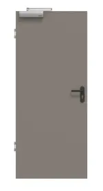 Frontansicht von Rauchschutztür Taupe RAL 7048 ProLine Lack - Hörmann