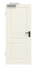 Frontansicht von GARANT Rauchschutztür Como C2 Weißlack 
