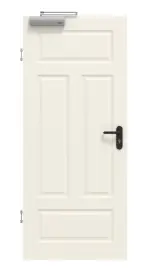 Frontansicht von GARANT Rauchschutztür Como CK1 Weißlack 
