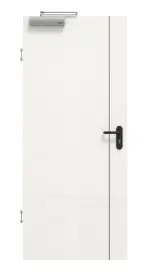 Frontansicht von GARANT Rauchschutztür Corona 750 Quer Authentic Bianco CePaL