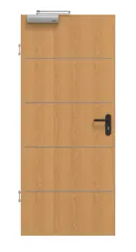 Frontansicht von GARANT Rauchschutztür Corona 830 Eiche Premium CePaL