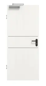 Frontansicht von GARANT Rauchschutztür Corona 832 Authentic Bianco CePaL