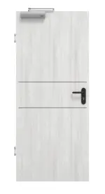 Frontansicht von GARANT Rauchschutztür Corona 832 Authentic Grigio CePaL