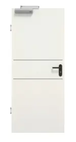 Frontansicht von GARANT Rauchschutztür Corona 832 Weiß Struktur Premium CePaL