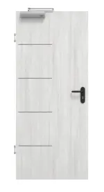 Frontansicht von GARANT Rauchschutztür Corona 834 Authentic Grigio CePaL