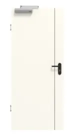 Frontansicht von GARANT Rauchschutztür Corona 850 Pearl White CePaL