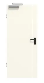 Frontansicht von GARANT Rauchschutztür Corona 850 Snow White CePaL