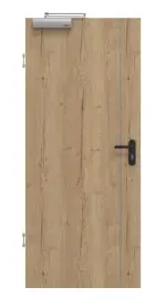 Frontansicht von GARANT Rauchschutztür Corona 850 Authentic Risseiche CePaL