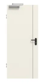 Frontansicht von GARANT Rauchschutztür Corona 850 Weißlack 9010 CePaL