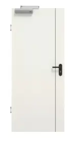 Frontansicht von GARANT Rauchschutztür Corona 850 Weiß Struktur Premium CePaL