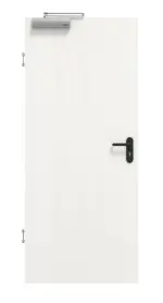 Frontansicht von GARANT Rauchschutztür Authentic Bianco GCK08