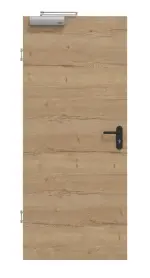 Frontansicht von GARANT Rauchschutztür Quer Authentic Risseiche GCK08