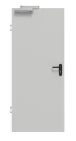 Frontansicht von GARANT Rauchschutztür D92-60 Dove Grey Resopal