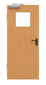 Frontansicht von GARANT Rauchschutztür Buche Exklusiv CePaL mit Lichtausschnitt LA-9