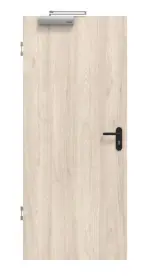 Frontansicht von WESTAG Rauchschutztür Nussbaum Embla NU 324 PortaLit CPL