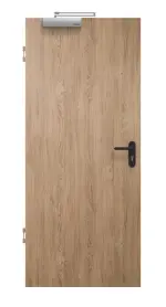 Frontansicht von JELD-WEN Rauchschutztür Raucheiche DuriTop CPL