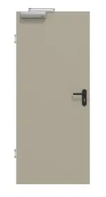 Frontansicht von GARANT Rauchschutztür Matt Seidengrau 7044 G-TEC