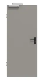 Frontansicht von GARANT Rauchschutztür U12115SD Platingrau GHK08