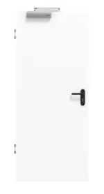 Frontansicht von JELD-WEN Rauchschutztür Ultraweiß DuriTop CPL