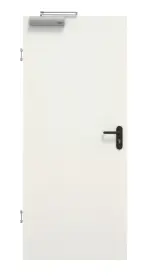Frontansicht von GARANT Rauchschutztür Weiß Struktur Premium CePaL