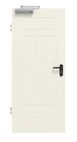 Frontansicht von GARANT Rauchschutztür Parma PF1 Weißlack 