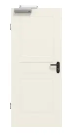 Frontansicht von GARANT Rauchschutztür Parma PF3 Weißlack 