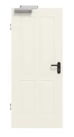 Frontansicht von GARANT Rauchschutztür Parma PF4 Weißlack 