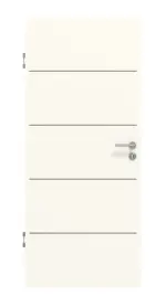 Frontansicht von GARANT Schallschutztür Corona 830 Pearl White CePaL