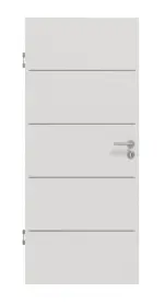 Frontansicht von GARANT Schallschutztür Corona 830 Silver Grey CePaL