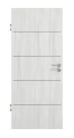 Frontansicht von GARANT Schallschutztür Corona 830 Authentic Grigio CePaL