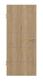 Frontansicht von GARANT Schallschutztür Corona 830 Authentic Risseiche CePaL