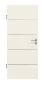 Frontansicht von GARANT Schallschutztür Corona 830 Weißlack 9010 CePaL