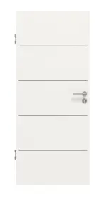 Frontansicht von GARANT Schallschutztür Corona 830 Weißlack 9016 CePaL